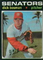 1971 Topps Baseball Cards      060      Dick Bosman